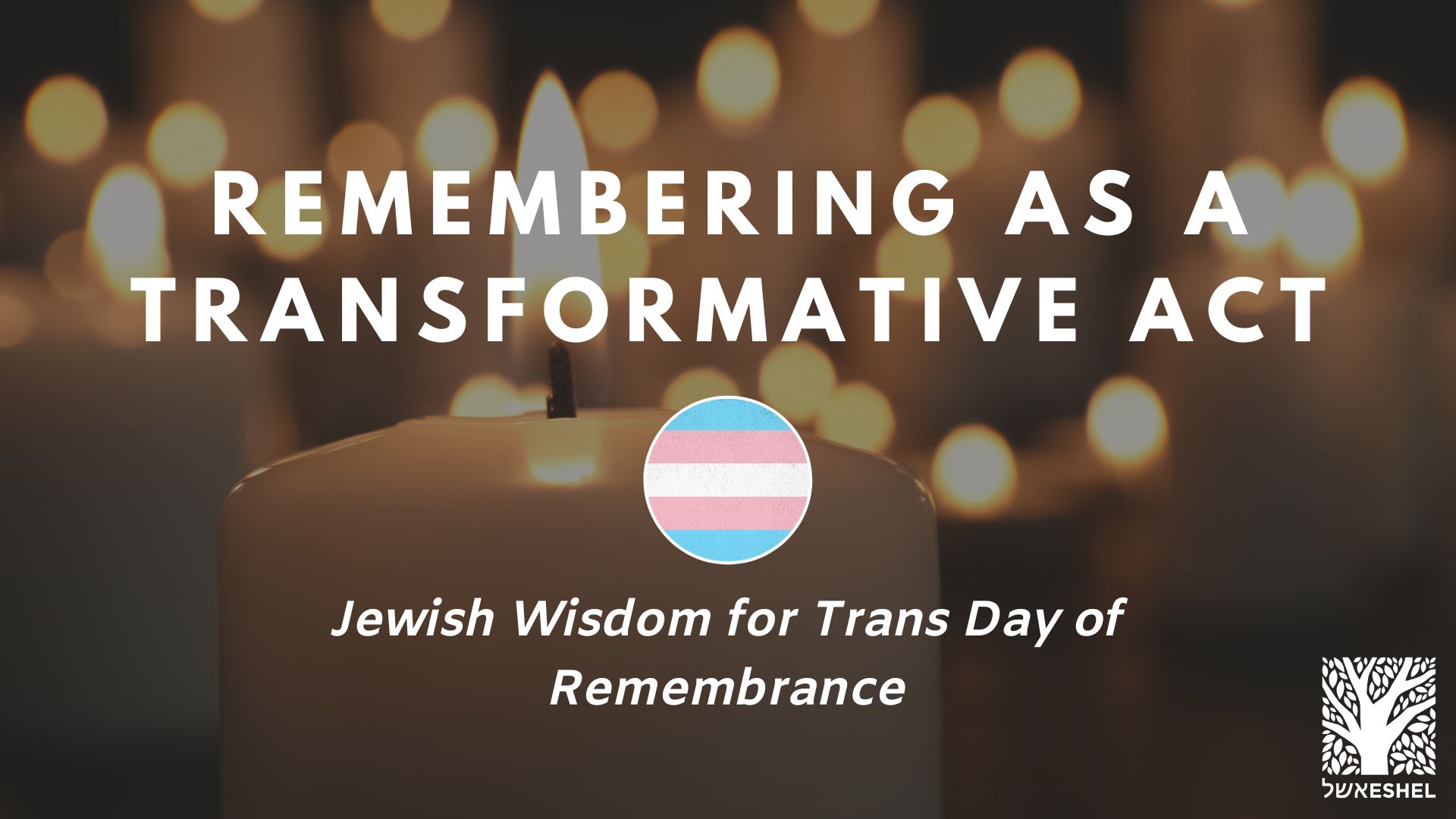Remembering as a Transformative Act: Jewish Wisdom for Trans Day of Remembrance