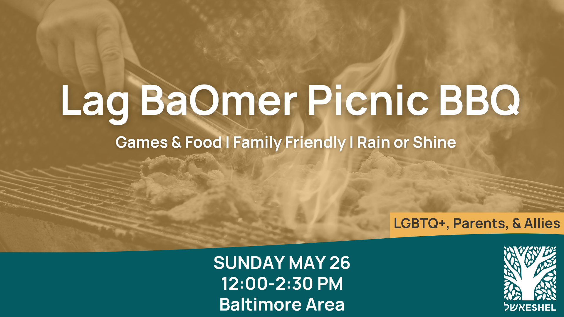 Lag baOmer Picnic BBQ | Games & Food - Family Friendly - Rain or Shine | Sunday May 26, 12:00 - 2:30 PM, Waterloo Park Elkridge MD